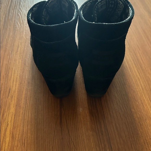 TOMS Black Suede Ankle Boots - Picture 3 of 3